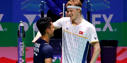 Dikalahkan Denmark, Langkah Anthony Ginting Terhenti di All England 2023