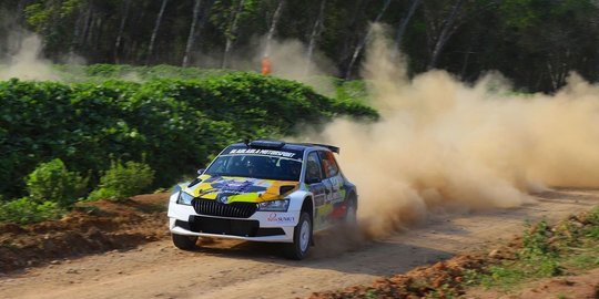 Keseruan Kejurda Sprint Rally Sumut 2023 di Deli Serdang, Wagub Sumut Tercepat