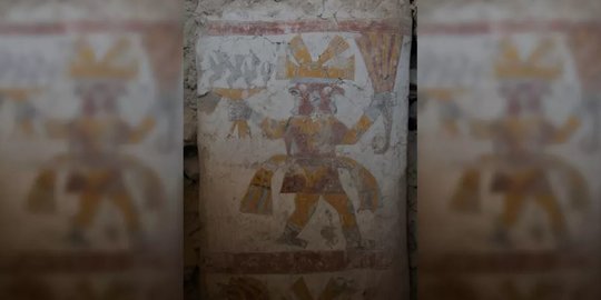 Mural Pria Bermuka Dua Berusia 1400 Tahun di Peru, Arkeolog Kaitkan dengan Hal Mistis