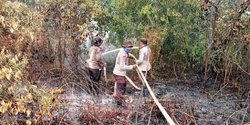 25 Hektare Lahan di Bengkalis Terbakar, Api Sulit Dipadamkan