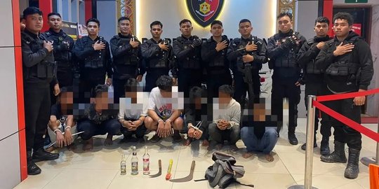 Detik-detik Personel Polda Sumut Tangkap Anggota Geng Motor, Amankan 7 Remaja