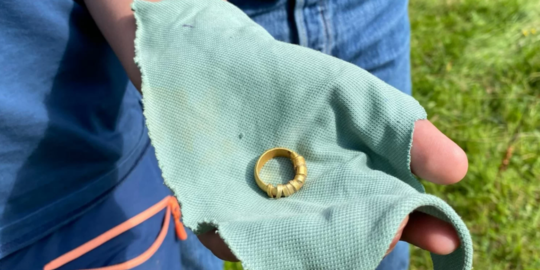 cari cincin kawin kakek yang hilang, bocah ini malah temukan perhiasan 1.500 tahun