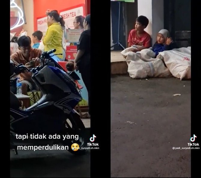 aksi anak kecil berbagi es krim ke pemulung cilik yang seumuran banjir pujian