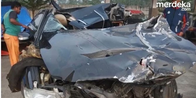 VIDEO: Ringsek, Mobil Syabda Perkasa Belawa Usai Kecelakaan di Tol Pemalang