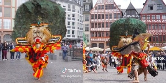 Potret Penampilan Reog Ponorogo di Jerman yang Sukses Buat Bule Terpesona