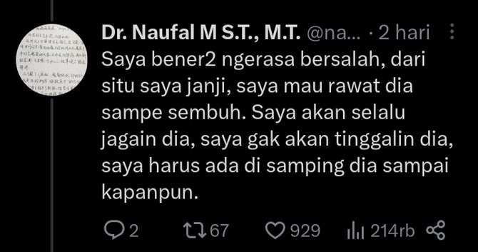 viral kisah seorang suami pamer istri terbaiknya yang sudah meninggal di twitter