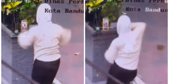 Joget-Joget Sambil Live di Trotoar Bandung, Wanita Ini Ditegur Dishub dan Jadi Viral