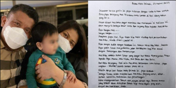 Sepucuk Surat Ferdy Sambo & Putri untuk Si Bungsu yang Ultah, Ada Pesan Haru