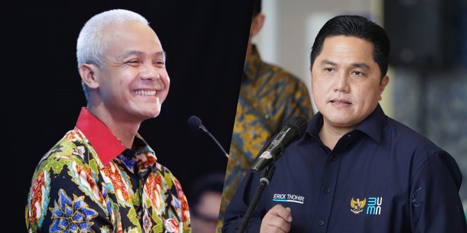Duet Ganjar-Erick Dinilai Sudah Dapat Restu Jokowi