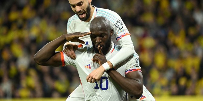 Gacor, Romelu Lukaku Cetak Hattrick dan Bawa Belgia Kandaskan Swedia