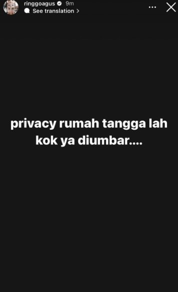 sabai ungkap sikap ringgo