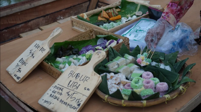 pasar terapung di sawah lukis kota binjai