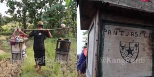 Unik, Penjual Kopi & Gorengan di Tengah Sawah di Bayarnya Pakai Hasil Pertanian
