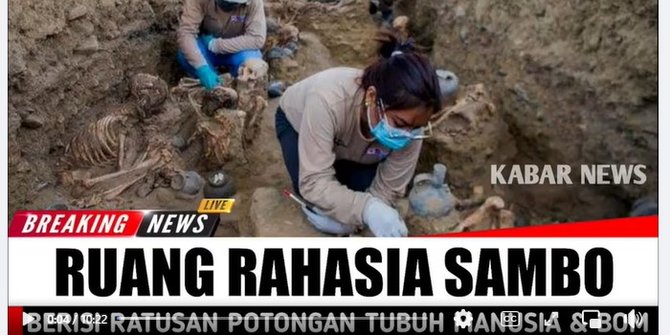 CEK FAKTA: Hoaks Penemuan Tulang Manusia dan Bom di Ruang Rahasia Rumah Ferdy Sambo