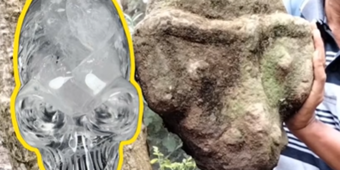 Lagi Nyangkul di Sawah, Warga Mojokerto Temukan 'Kepala Alien' dari Zaman Prasejarah