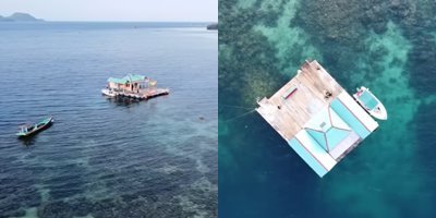 di lampung ada warung buka di tengah laut jualan mi rebus amp gorengan