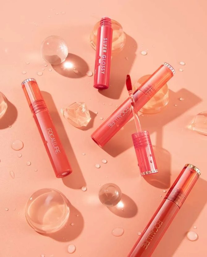 focallure jelly clear dewy lip tint