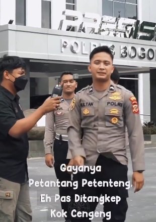polisi ikut tren video tiktok