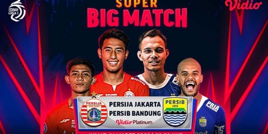 Link Live Streaming Persija Jakarta vs Persib Bandung di Vidio, Jumat 31 Maret 2023