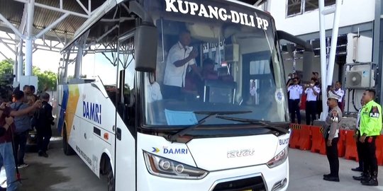 Bus Lintas RI-Timor Leste Mulai Beroperasi, Kupang dan Dili Terhubung Langsung