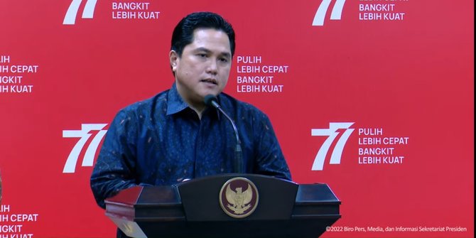 Erick Thohir: Jokowi Tidak Mau Kita Dikucilkan dari Peta Persepakbolaan Dunia