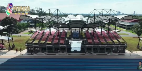 Potret Mewah Stadion Perkasa Warisan Eks Panglima Andika, Videotronnya Keren Banget