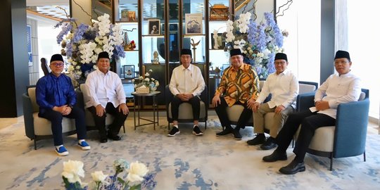 Jokowi Ungkap 5 Ketum Parpol Pro Pemerintah Bahas Koalisi: Saya Hanya Mendengar