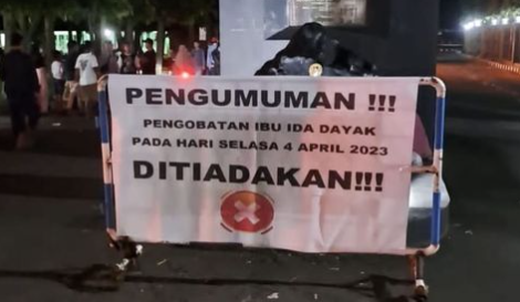 pengobatan ida dayak di depok ditiadakan