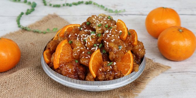 Resep Orange Chicken, Ayam Kuluyuk Saus Jeruk yang Populer di Amerika