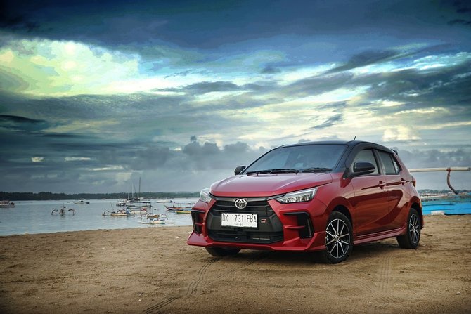 all new toyota agya gr sport di bali