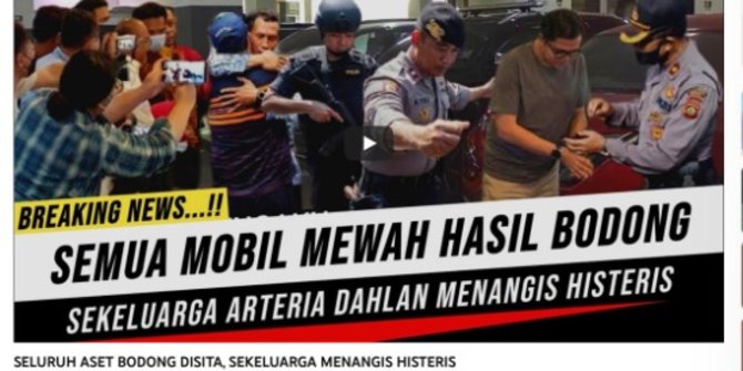 CEK FAKTA: Mobil Mewah Arteria Dahlan Disita Karena Bodong?