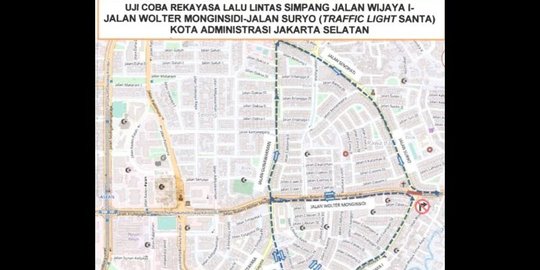 Dishub DKI Uji Coba Rekayasa Lalin di Lampu Merah Santa pada 5-12 April