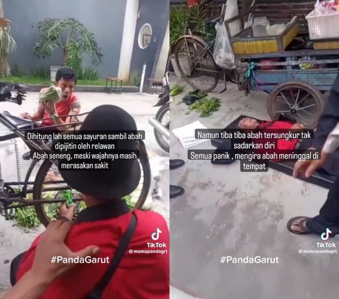 viral pria penjual sayur pingsan saat jualan videonya bikin sedih