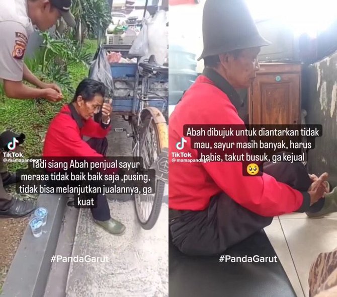 viral pria penjual sayur pingsan saat jualan videonya bikin sedih