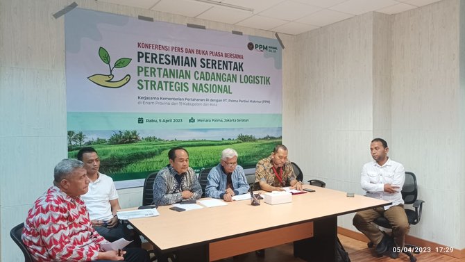 konpers peresmian serentak lahan pertanian cadangan logistik strategis nasional