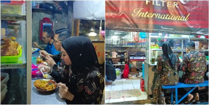Kapolres Depok Enjoy Bareng Istri Mangan di Warung Sunda Margonda