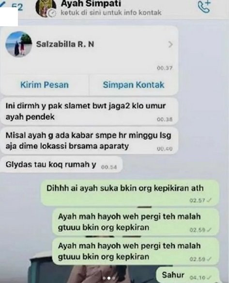 chat korban pembunuhan berantai pada anak