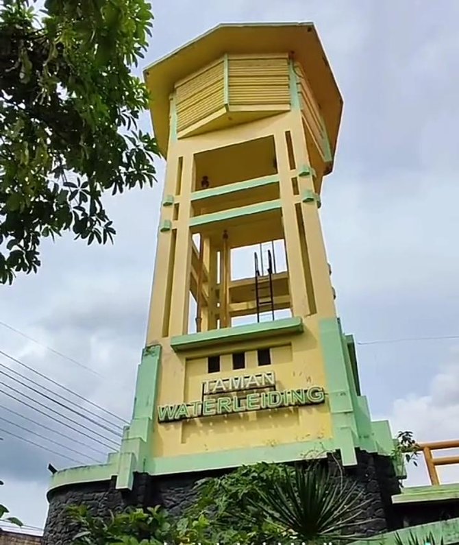 Menilik Water Toren Sidoarjo, Bangunan Ikonik Peninggalan Belanda ...