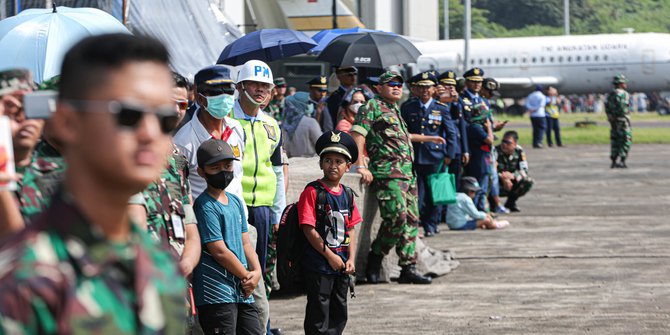 Antusiasme Warga Saksikan Atraksi di Gladi Bersih HUT TNI AU