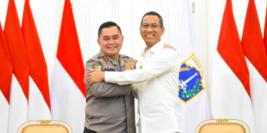 Heru Budi Didatangi Sahabat Lama di Balai Kota, Sosoknya Baru Naik Jabatan di Polri