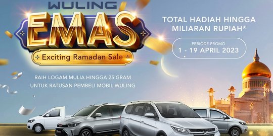 Promo \'Wuling Emas\' selama Ramadan, Berhadiah Logam Mulia hingga 50 Gram