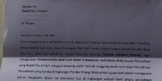 Perusahaan Bisa Tolak Ormas Minta Jatah THR, Kalau Maksa Laporkan ke Polisi