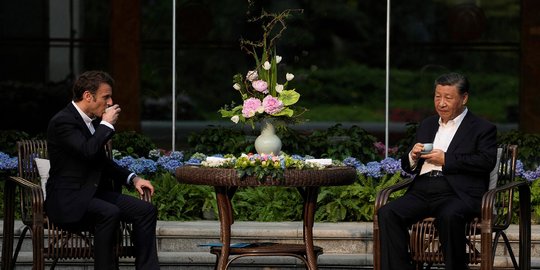 Melihat Jamuan Istimewa Xi Jinping untuk Emmanuel Macron