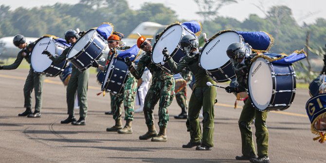 Atraksi Pasukan Meriahkan HUT ke-77 TNI AU