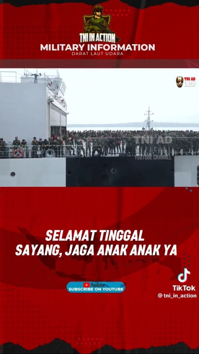 momen haru anggota tni pamit untuk bertugas