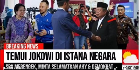 Video Sebut SBY Minta Bantuan Jokowi Selamatkan AHY dan Demokrat? Cek Faktanya