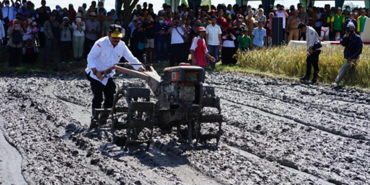 Mentan Bersyukur Kabupaten Klaten Panen Padi IP400