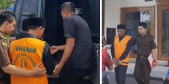 Kades Bangunsari Pacitan Korupsi Dana Desa, Penampilannya Diborgol Jadi Sorotan