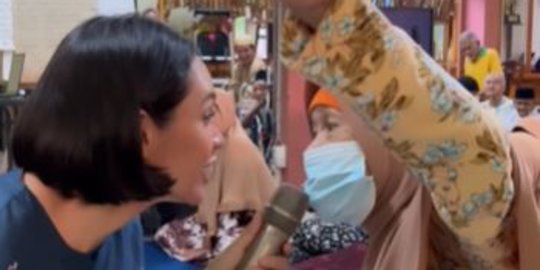 Peduli Sesama, Intip Deretan Momen Andien Aisyah dan Anak-Anak Berbagi di Panti Jompo