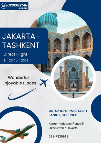 jakarta tashkent direct flight